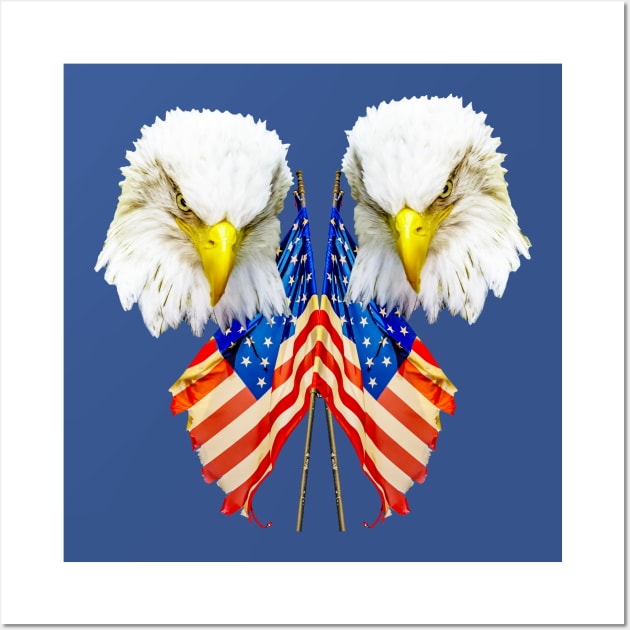 The Eagles and the Flag Wall Art by dalyndigaital2@gmail.com